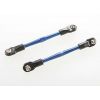 Turnbuckles, aluminum (blue-anodized), toe links, 59mm (2) (, TRX3139A