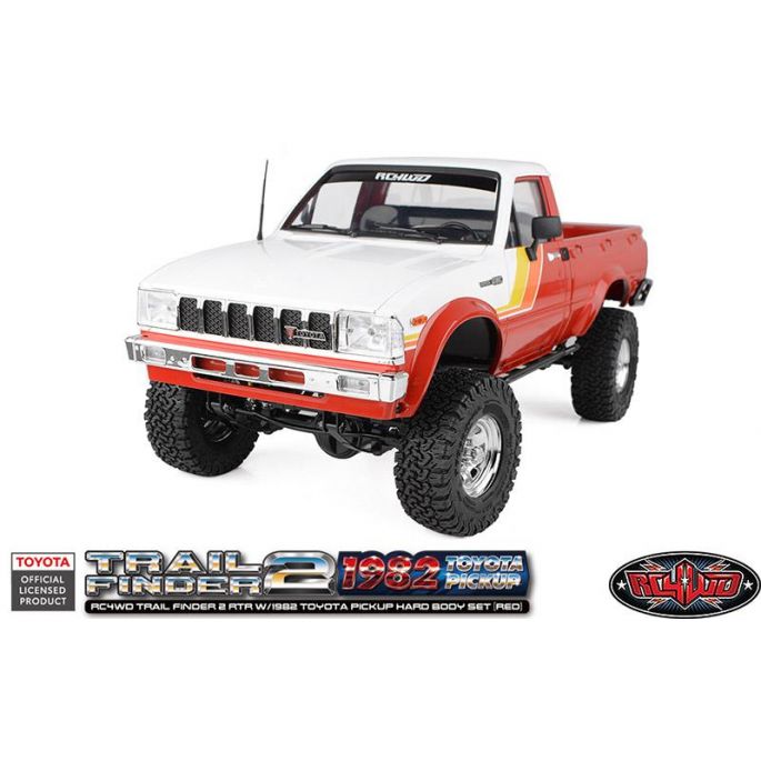 RC4WD Trail Finder 2 RTR w 1982 Toyota Pickup Hard Body Set Red